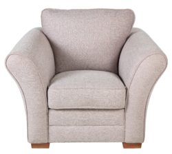 Heart of House Thornton Fabric Chair - Natural.